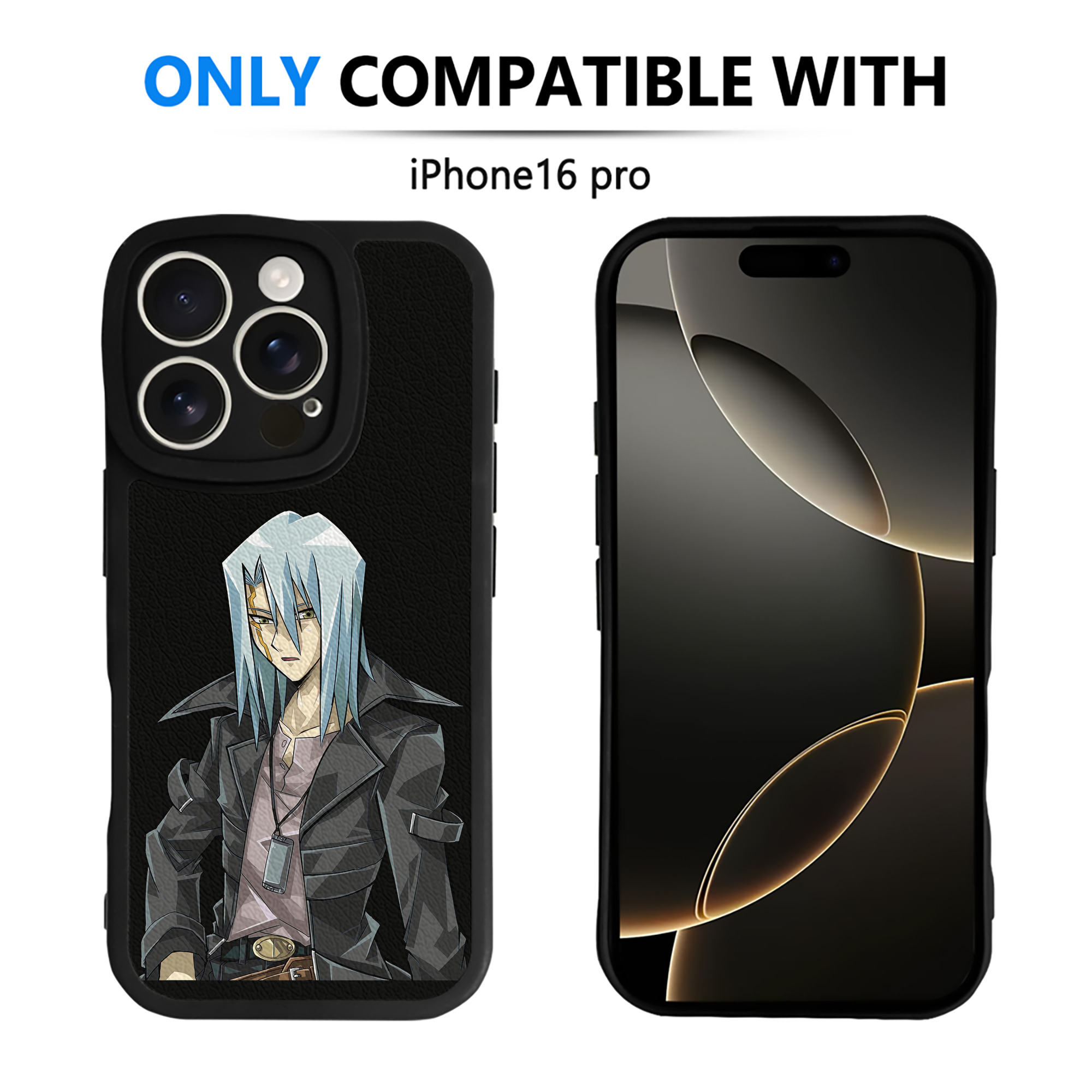 （画像用） 遊☆戯☆王 Yu-Gi-Oh! 【iPhone 16シリーズ対応】シリコンスマホケース（レザー調） 材質：シリコン